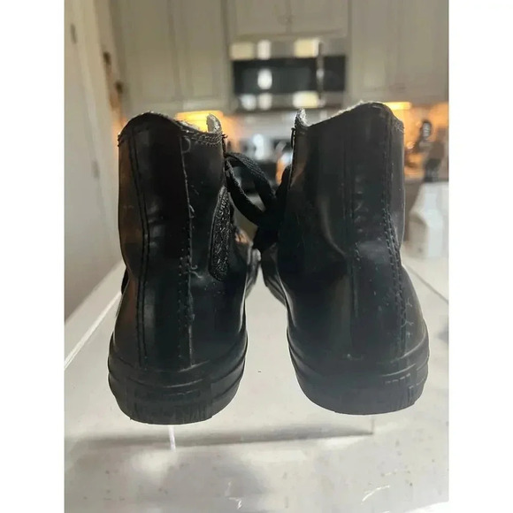 CONVERSE ALL STARS  faux leather hightop chuck taylor kids size 13 - Picture 5 of 9